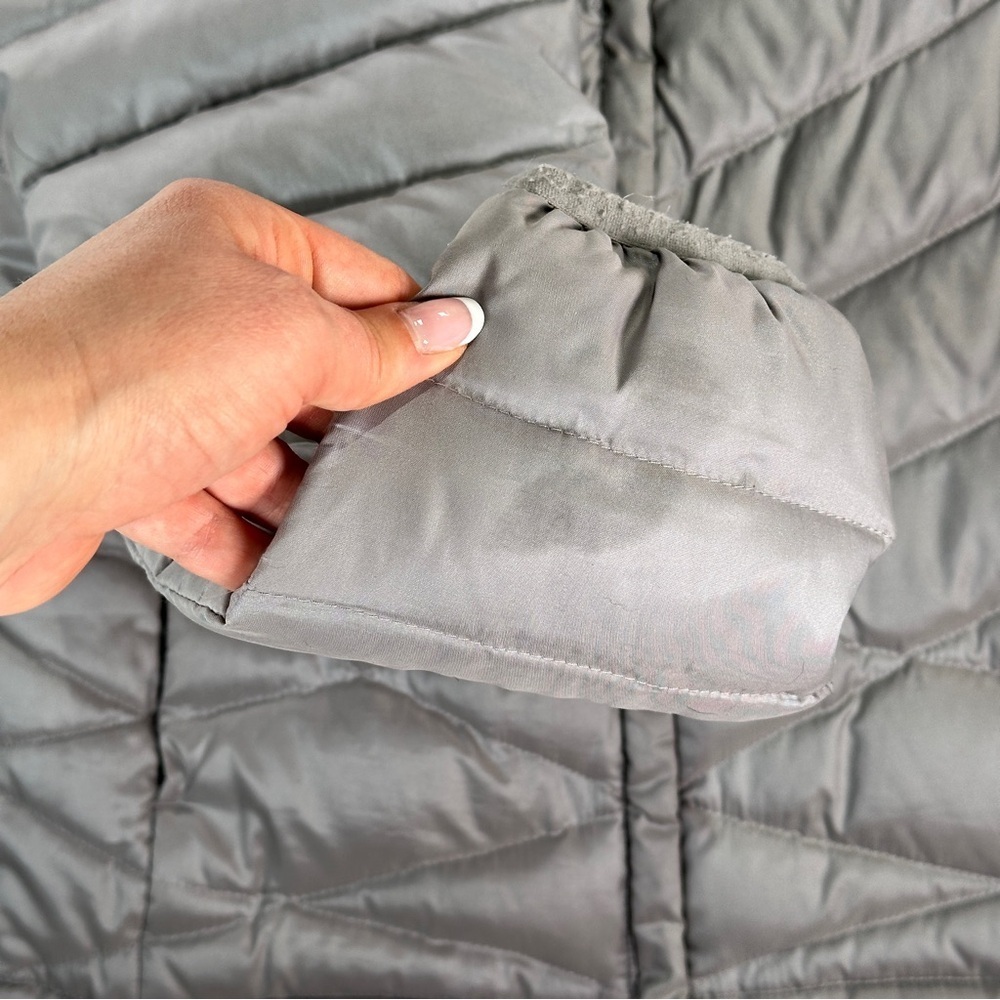 The North Face Puffer Jacket 550 Fill Chevron Down Grey S - Picture 4 of 13
